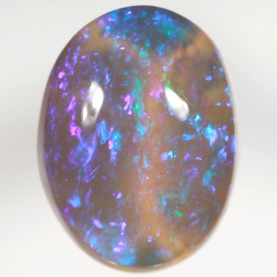 SOLID CRYSTAL OPAL Bright turquoise and purple sparkles in a 3D pattern 